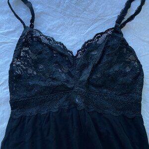 Cosabella ~ Black camisole w/ lace Bust line ~ Size M